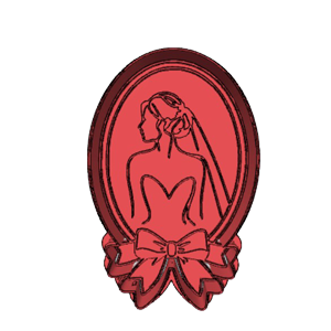 Bride Portrait Cookie Cutter