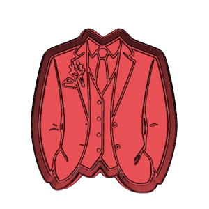 Groom’s Wedding Tuxedo Cookie Cutter
