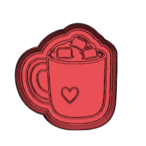 Winter Hot Chocolate Mug Cookie Cutter