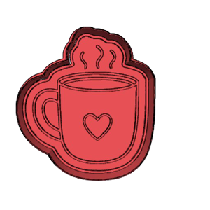 Steaming Hot Chocolate Mug Cookie Cutter