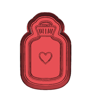 Winter Hot Water Bottle Cookie Cutter