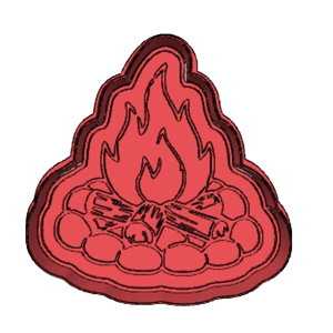 Campfire Cookie Cutter