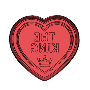 King Heart Cookie Cutter