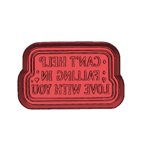 Cant Help Falling In Love Cookie Cutter