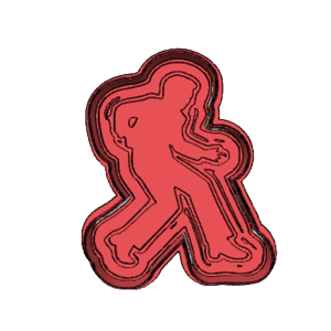 Elvis Dancing Silhouette Cookie Cutter