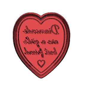 Diamonds Quote Cookie Cutter