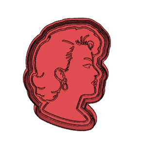 Marilyn Profile Cookie Cutter