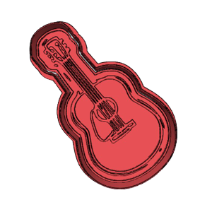 Guitar Cookie Cutter