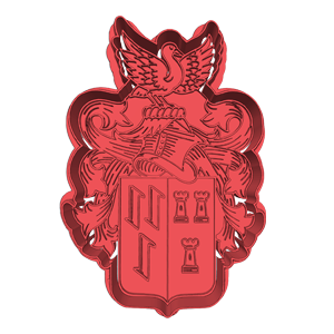Van Zyl Family Crest Cookie Cutter & Embosser Stamp