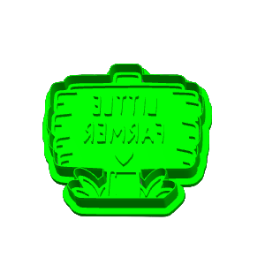 Little Farmer Sign Cookie Cutter