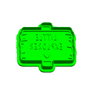 Little Explorer Sign Cookie Cutter