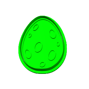 Unhatched Dino Egg Cookie Cutter