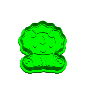 Triceratops Cookie Cutter