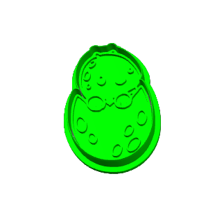 Hatching Dino in Egg Cookie Cutter