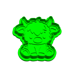 Highland Cow Cookie Cutter