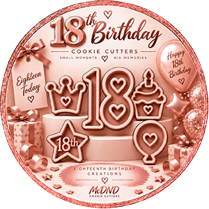 18th Birthday Cookie Cutters