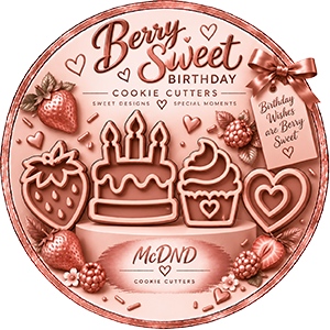 A Berry Sweet Birthday Cookie Cutters