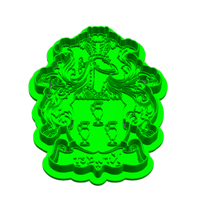 Kruger Family Crest Cookie Cutter & Embosser