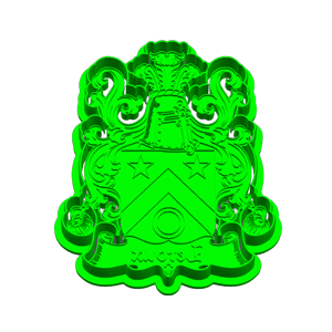 Le Roux Family Crest Cookie Cutter & Embosser