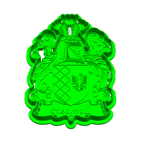 Lombard Family Crest Cookie Cutter & Embosser