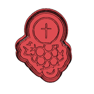 Host and Grapes Cookie Cutter