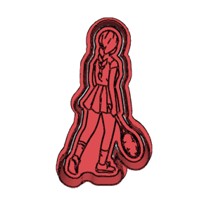 Girl Tennis Player Cookie Cutter