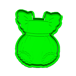 Girl Romper Cookie Cutter