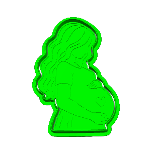 Pregnant Mom Cookie Cutter