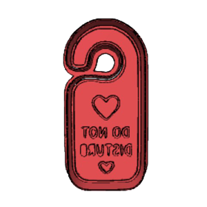 Do Not Disturb Cookie Cutter
