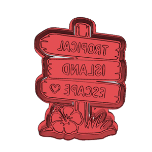 Tropical Island Escape Cookie Cutter