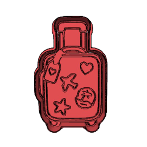 Travel Suitcase Cookie Cutter