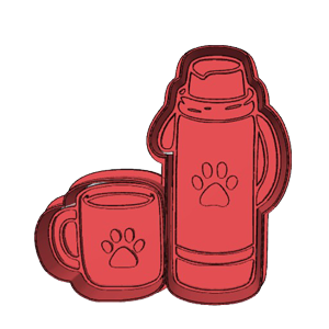 Flask and Mug Cookie Cutter