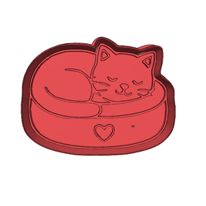 Cat Sleeping Cookie Cutter