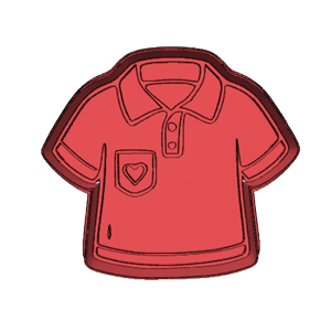 School Shirt Cookie Cutter