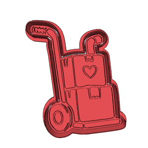 Moving Trolley Cookie Cutter