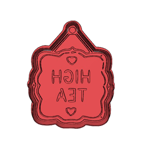 High Tea Plaque Cookie Cutter