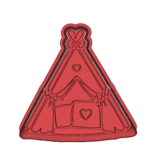 Sleepover Tent Cookie Cutter