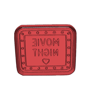 Movie Night Poster Cookie Cutter