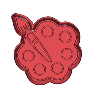 Paint Pallette Cookie Cutter