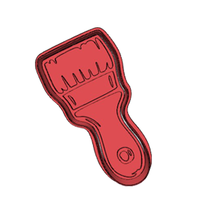 Paint Brush Cookie Cutter