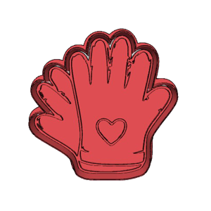 Gardening Gloves Cookie Cutter