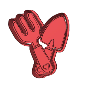 Gardening Tools Cookie Cutter