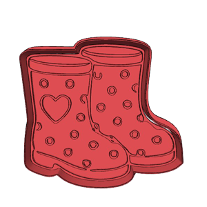 Gardening Boots Cookie Cutter
