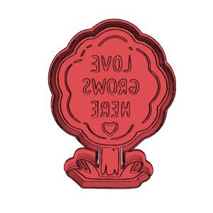 Love Grows Here Cookie Cutter