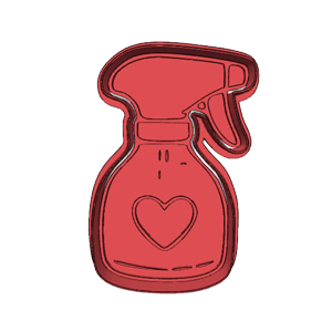 Spray Bottle Cookie Cutter