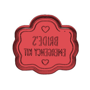 Bride's Emergency Plaque Cookie Cutter