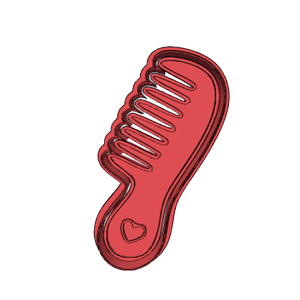 Hair Comb Cookie Cutter