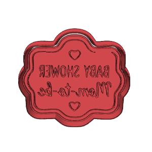 Mom To Be Plaque Cookie Cutter
