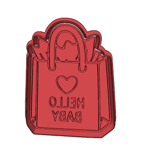 Hello Baby Gift Bag Cookie Cutter