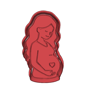 Pregnant Mommy Cookie Cutter
